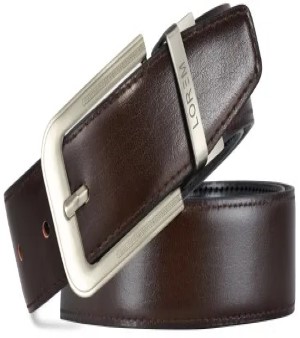Brown Plain leather belt